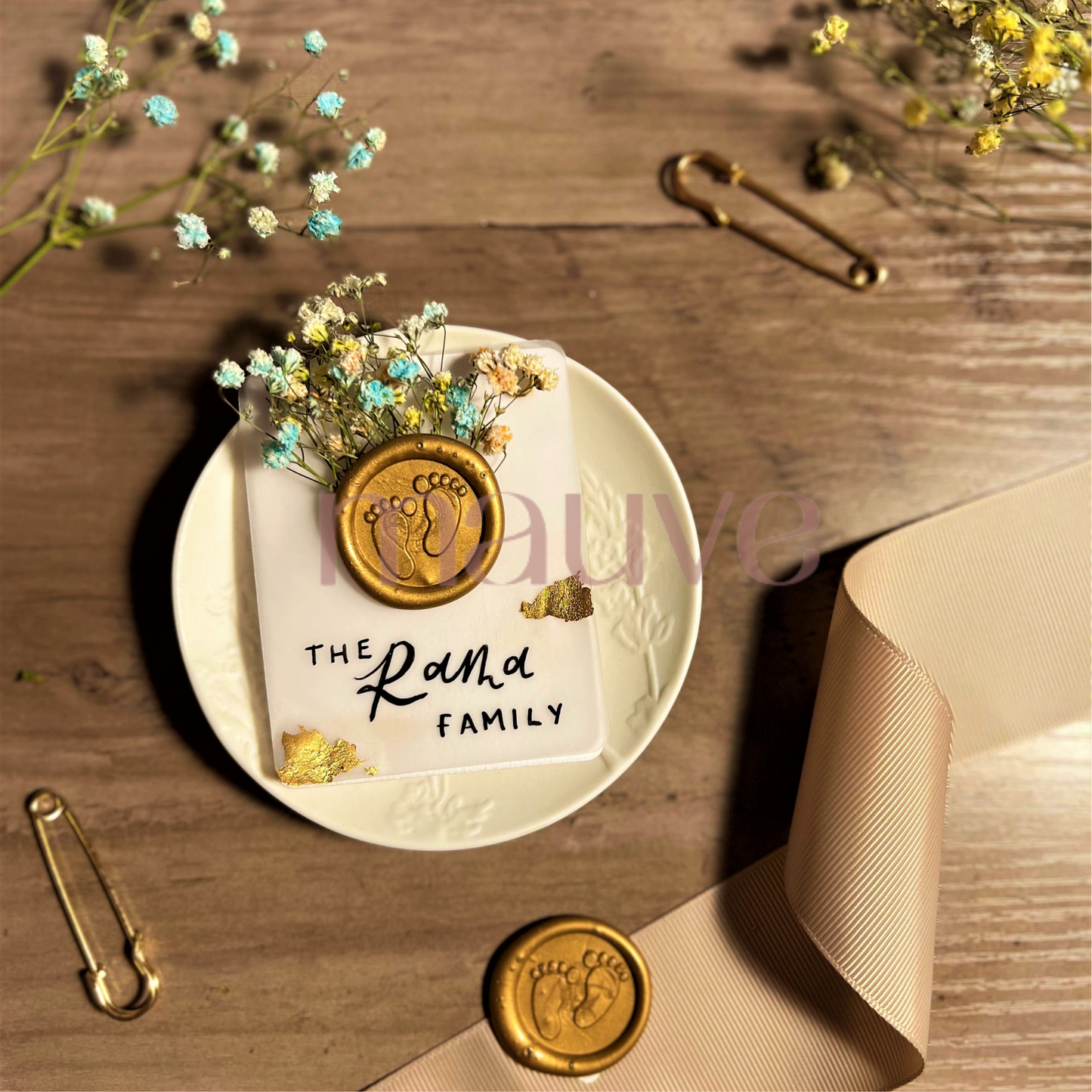 name tags - baby feet